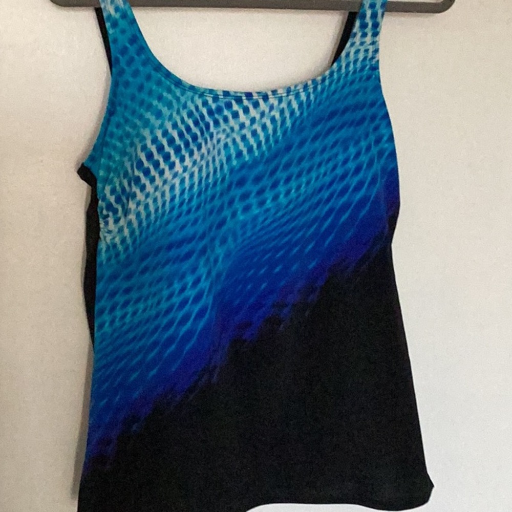 Reebok Blue Fitted Swim Tankini Size 18 - Picture 10 of 11